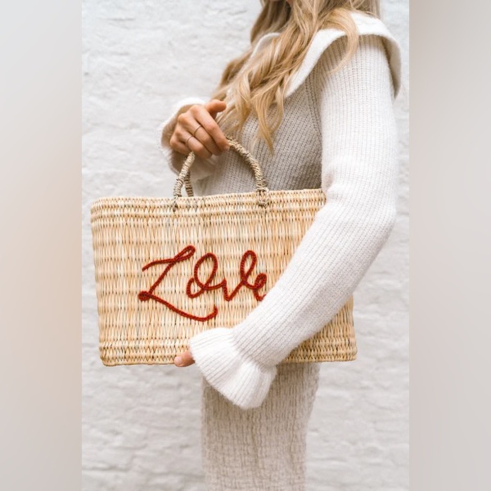 Franki Resort Love Straw Tote - Picture 4 of 4